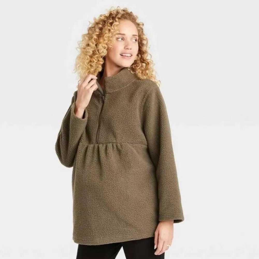 New Isabel Sherpa maternity jacket.